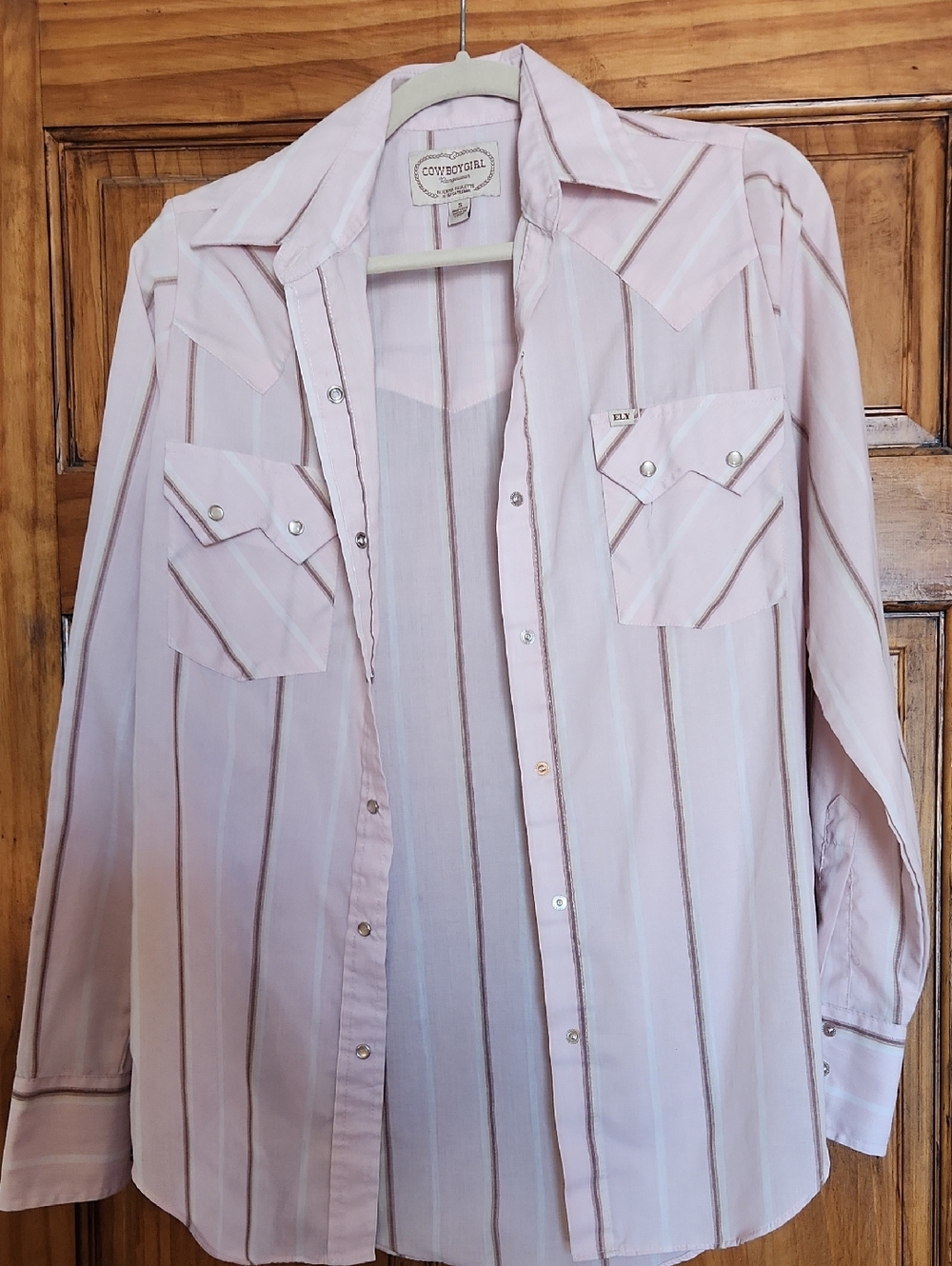 Ely Cattleman Pink Striped CowboyGirl Western Shirt